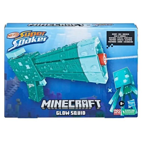 Nerf Other - Nerf Super Soaker Minecraft Glow Squid Squirt Gun Water Blaster Kid's PN00080851